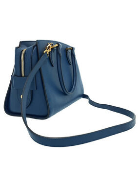 Prada blue Saffiano bag tote leather calf